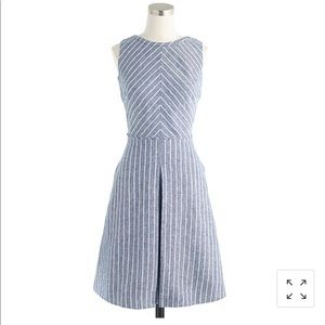 J.Crew Chevron Chambray Dress